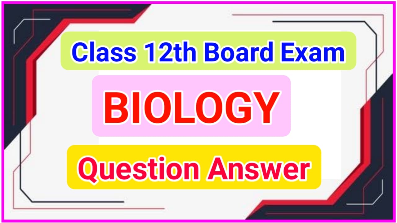 Class 12th Biology Objective Question With Answer 2024 All Chapter For 