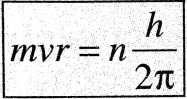 Electrons revolve in those orbits only in which their angular momentum