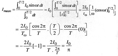 Mean value of a.c