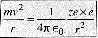 The electrostatic force between nucleus