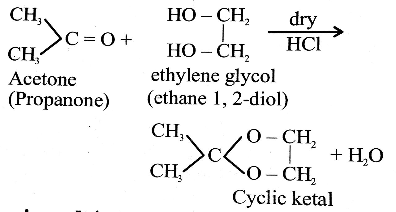 When aldehydes and ketones react with