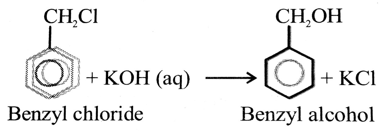 6. Benzyl chloribe to Benzyl acohol :