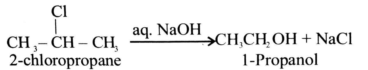 2-chloropropane to 1-propanol